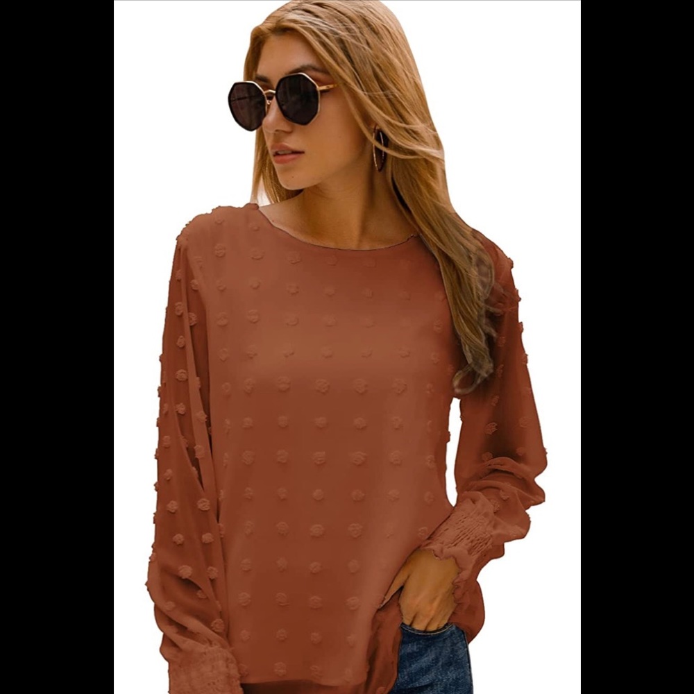 Blooming Jelly Womens Chiffon Blouse
